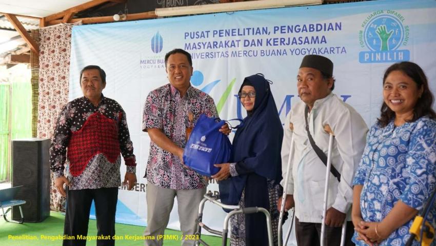 Bersama Komunitas Difabel Sedayu, P3MK UMBY Menggelar Bakti Sosial